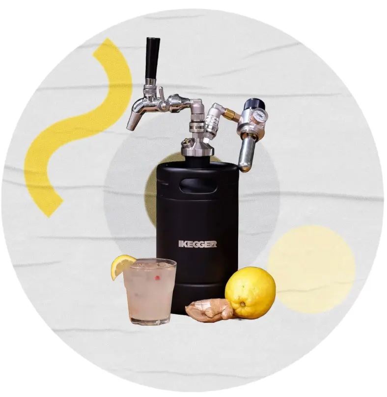 mobile bar with blue background